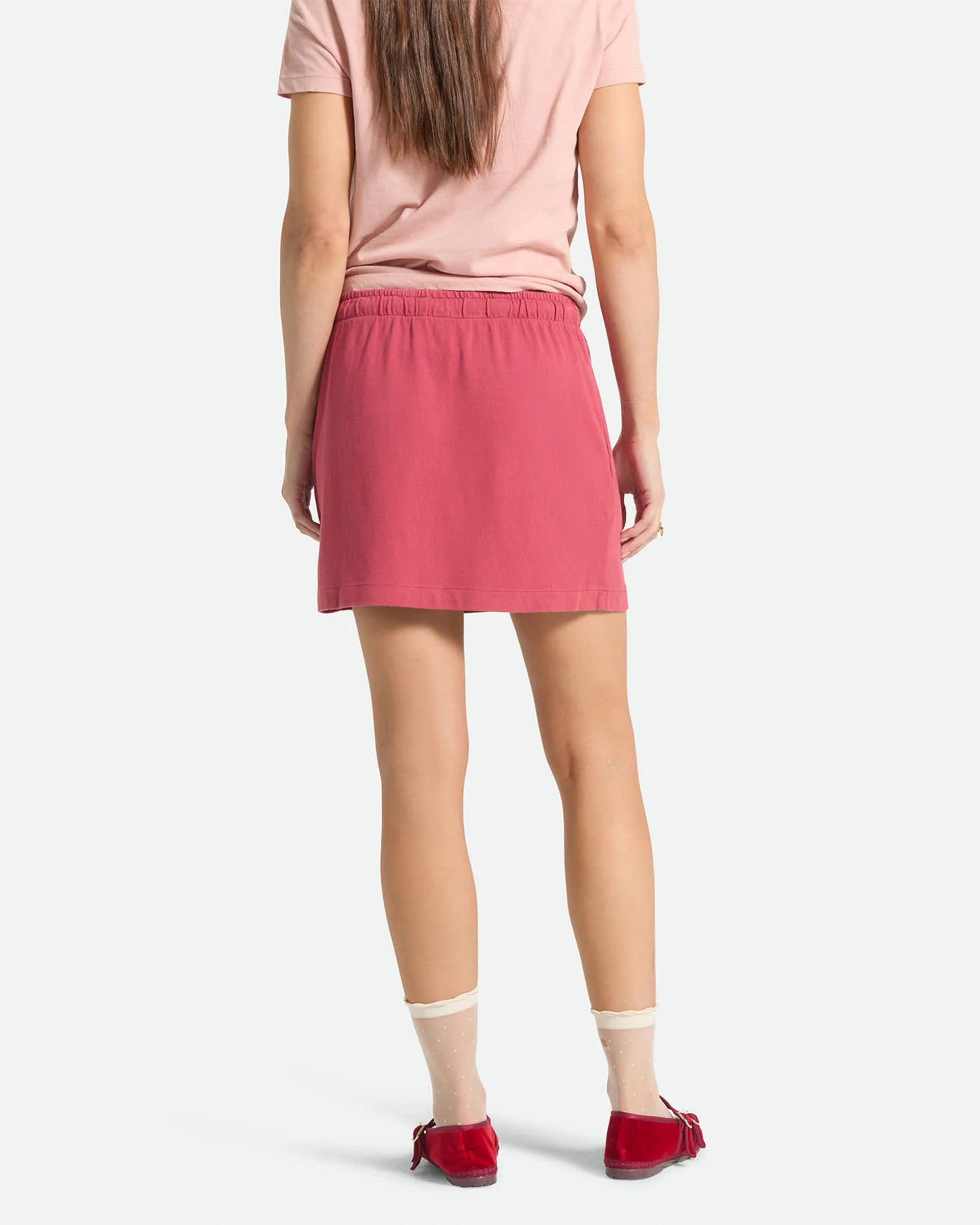 Brixton Women's Carefree Organic Garment Dye Lounge Skirt - Robust Red