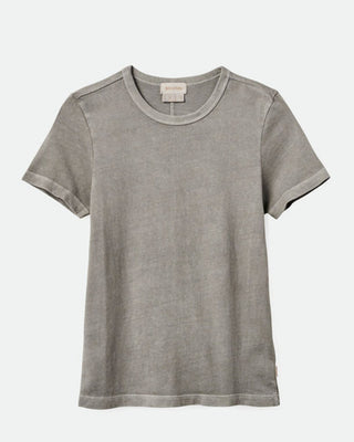 Carefree Organic Garment Dye Slim Crew T-Shirt - Washed Black
