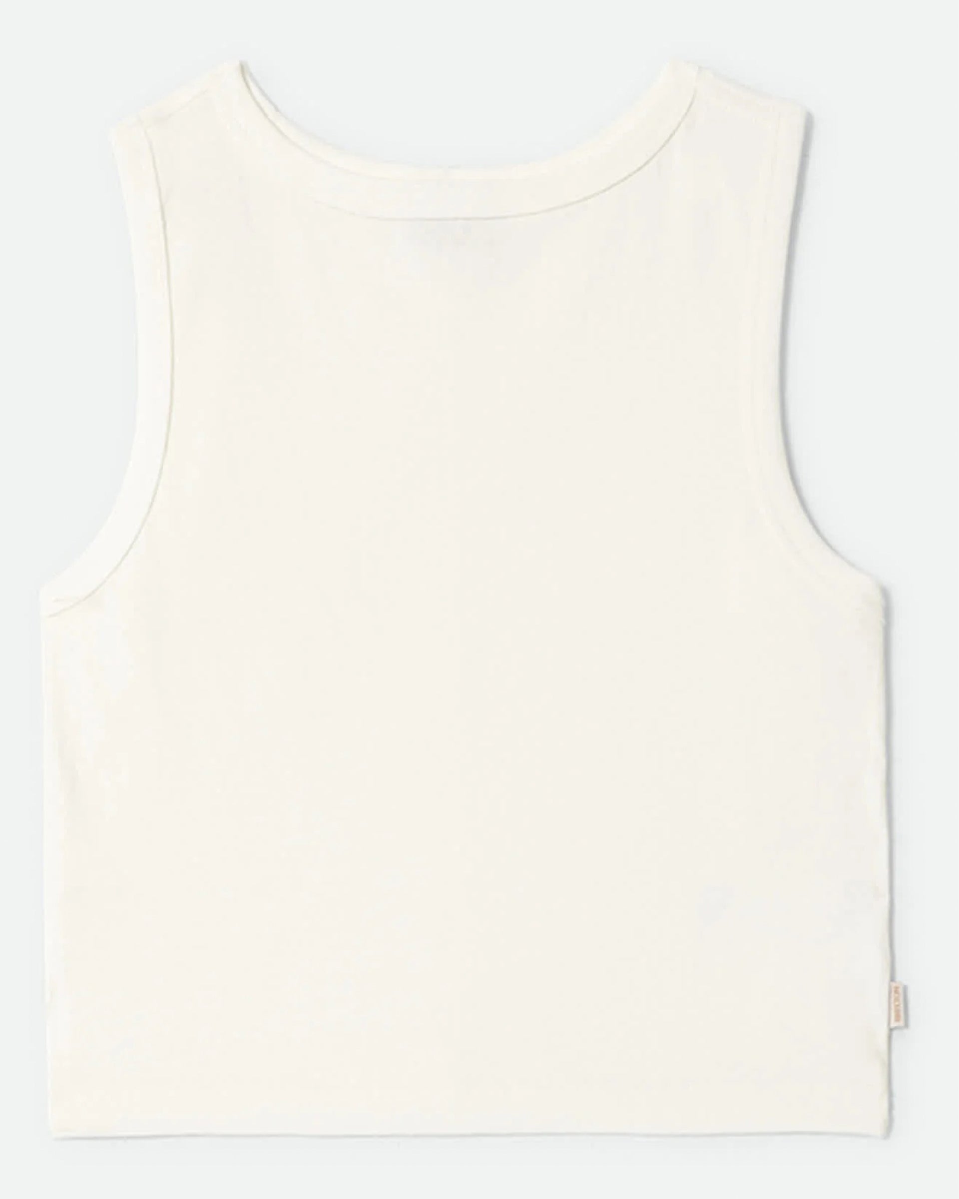 Brixton Women's Carefree Organic Garment Dye Cropped Tank - Off White