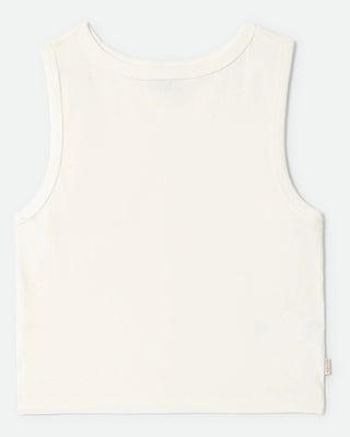 Brixton Women's Carefree Organic Garment Dye Cropped Tank - Off White