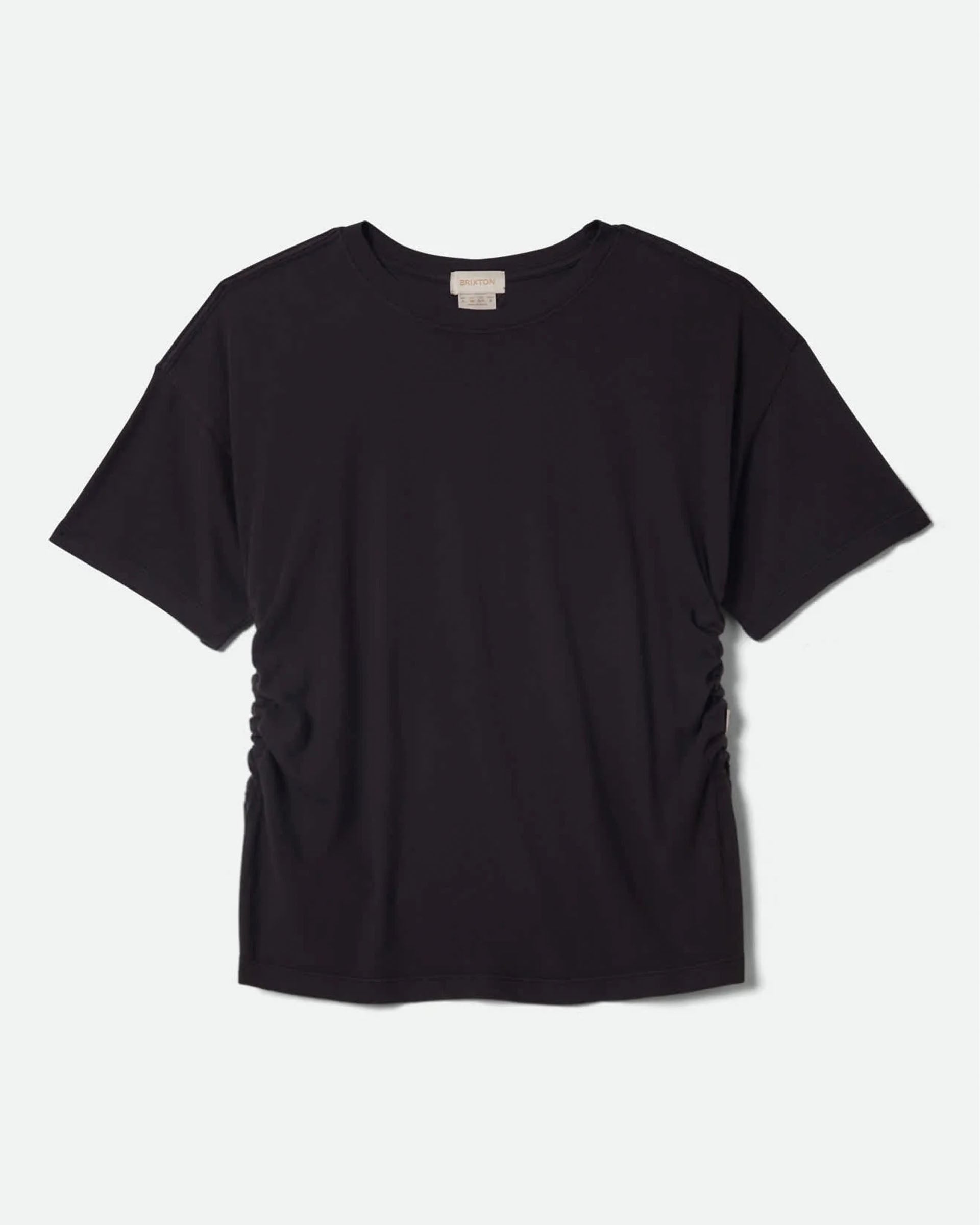 Brixton Women's Carefree Organic Garment Dye Cinch T-Shirt - Black