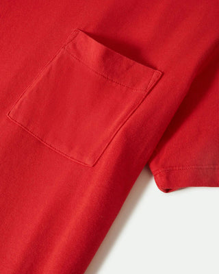 Brixton Women's Carefree Organic Garment Dye Perfect Pocket S/S T-Shirt - Crimson