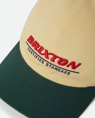 Brixton Certified Adjustable Hat - Washed Celestial Yellow/Mediterranean Teal