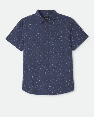 Charter Print S/S Shirt - Washed Navy/Micro Floral