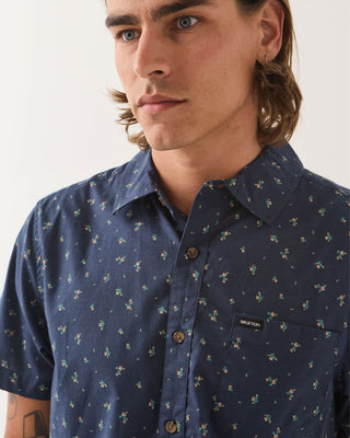 Charter Print S/S Shirt - Washed Navy/Micro Floral