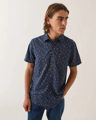 Charter Print S/S Shirt - Washed Navy/Micro Floral