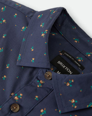 Charter Print S/S Shirt - Washed Navy/Micro Floral