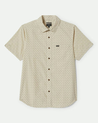 Brixton Charter Print Short Sleeve Shirt - Off White / Micro Floral