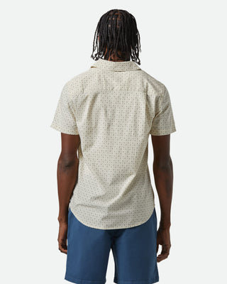 Brixton Charter Print Short Sleeve Shirt - Off White / Micro Floral
