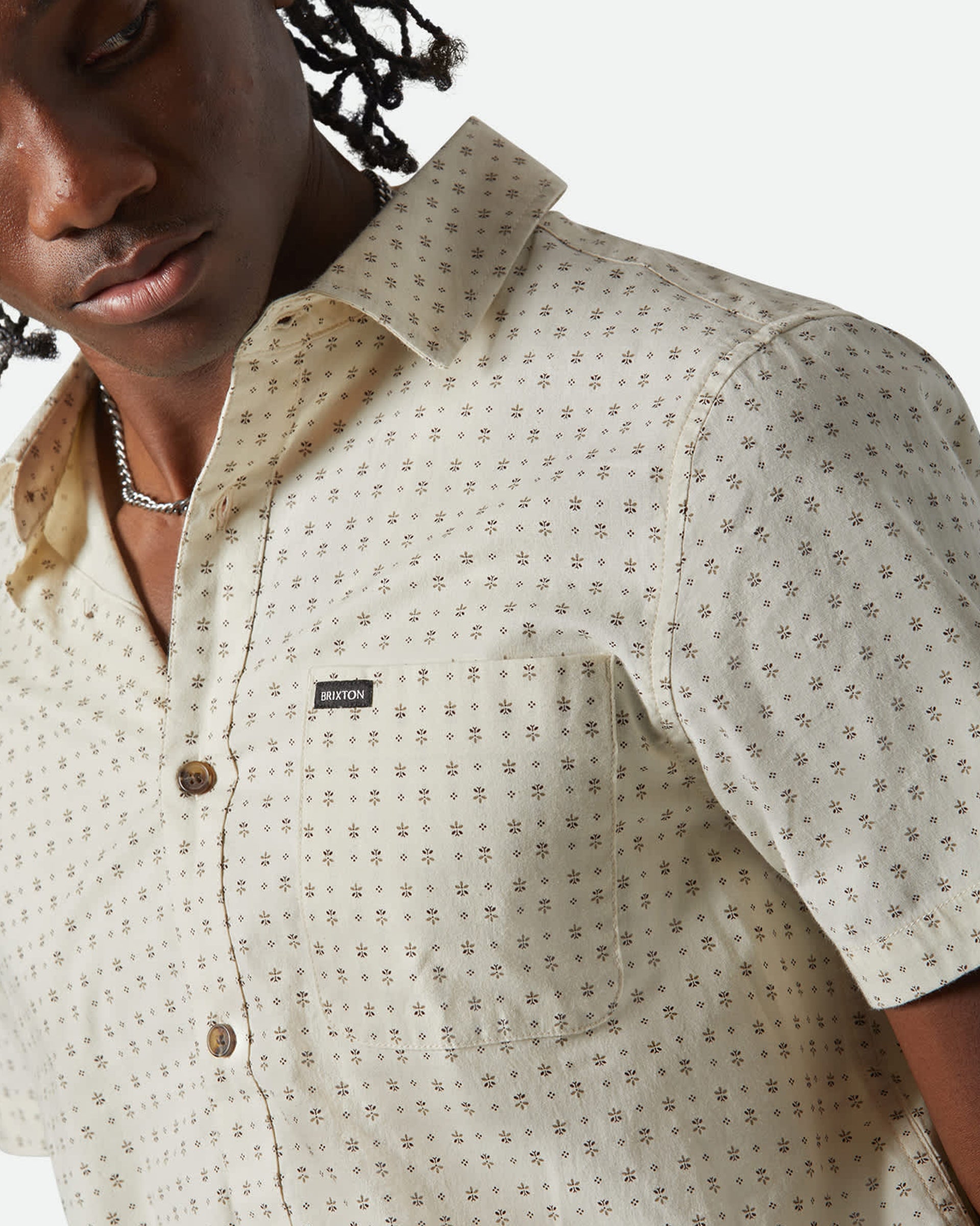 Charter Print S/S Shirt - Off White / Micro Floral – Jack's Surfboards