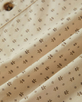 Brixton Charter Print Short Sleeve Shirt - Off White / Micro Floral