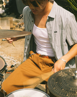 Brixton Choice Chino Baggy Short - Washed Copper
