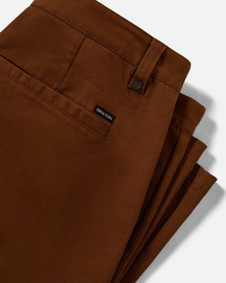 Brixton Choice Chino Baggy Short - Washed Copper