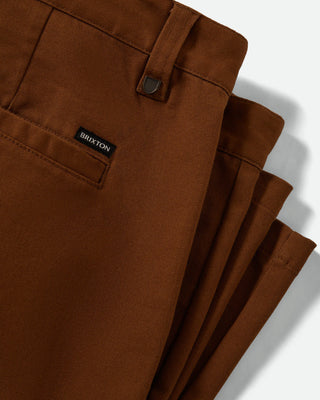 Brixton Choice Chino Baggy Short - Washed Copper