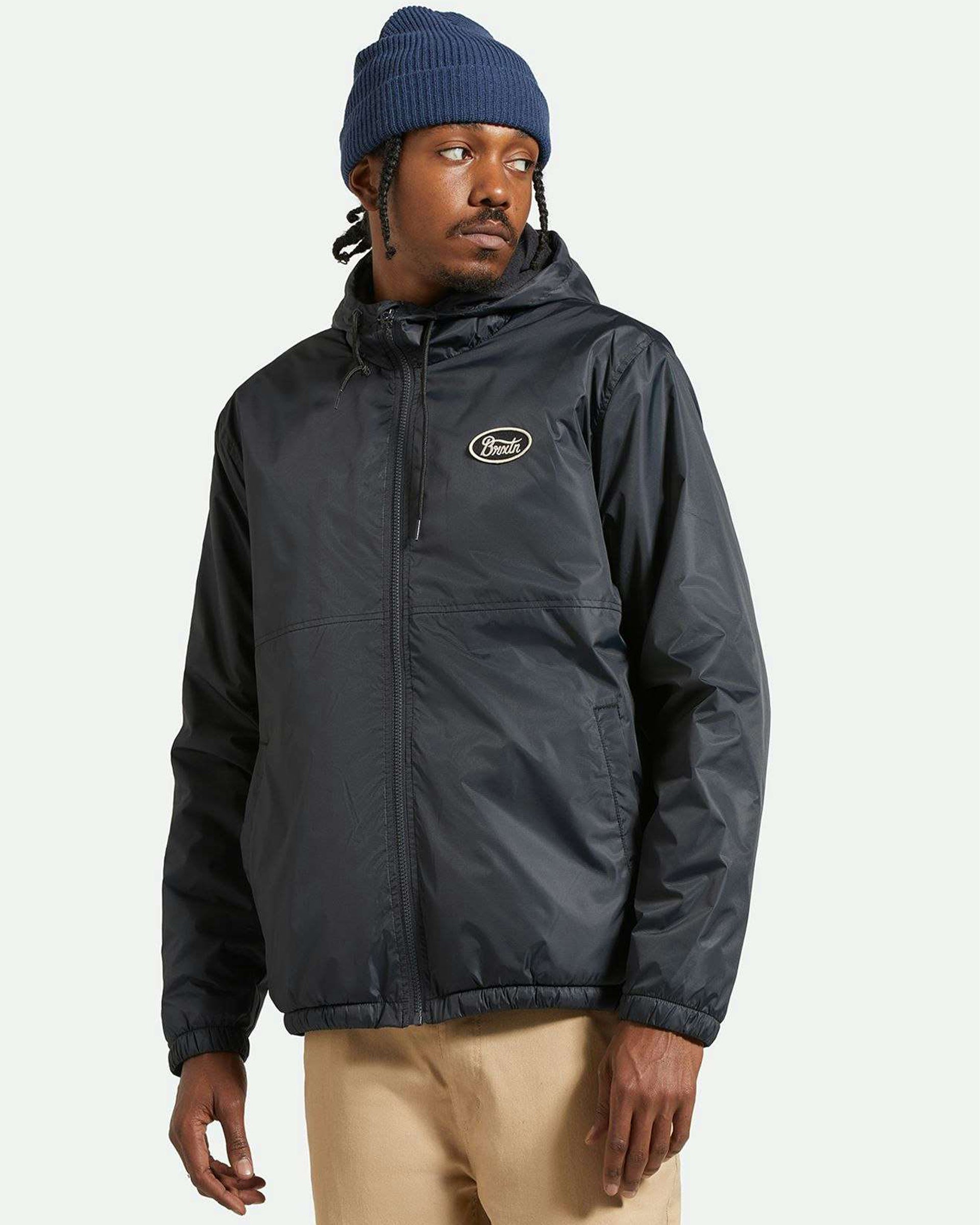 Brixton Claxton Parsons Arctic Fleece Lined Jacket - Black