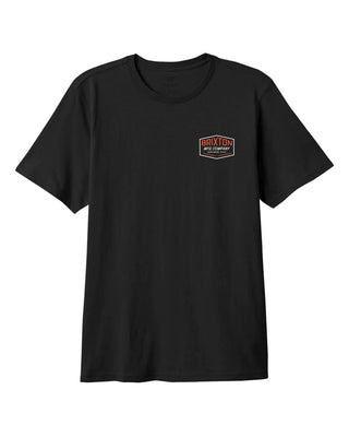 Brixton Coleson Short Sleeve Tailored T-Shirt - Black