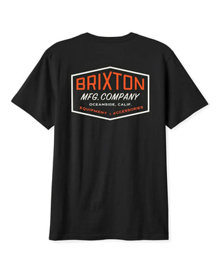 Brixton Coleson Short Sleeve Tailored T-Shirt - Black