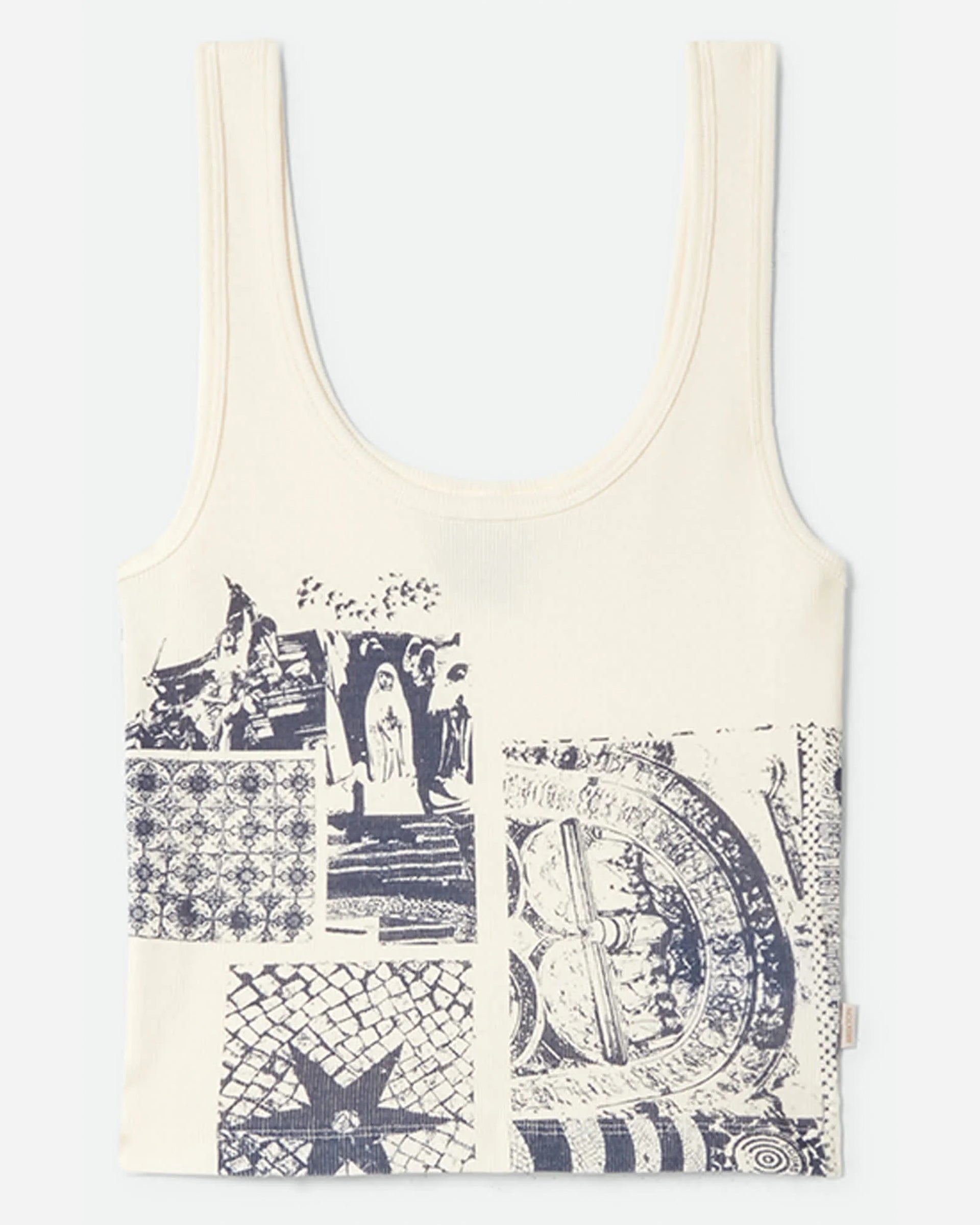 Brixton Women's Collage A-Tank - Off White