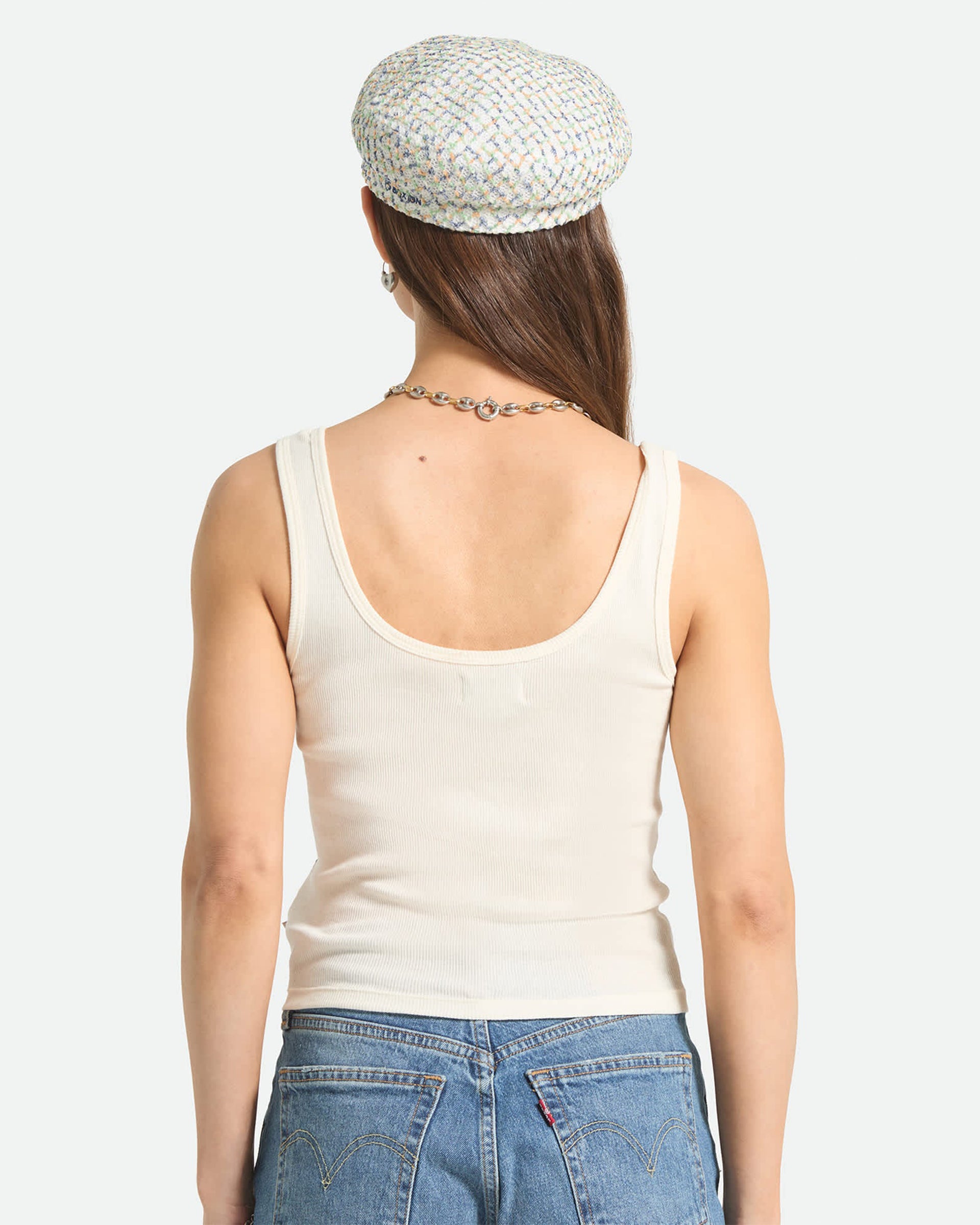Brixton Women's Collage A-Tank - Off White
