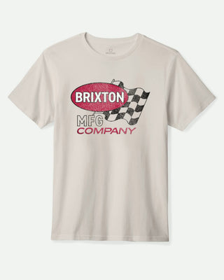Brixton Collins Short Sleeve Standard T-Shirt - Cream