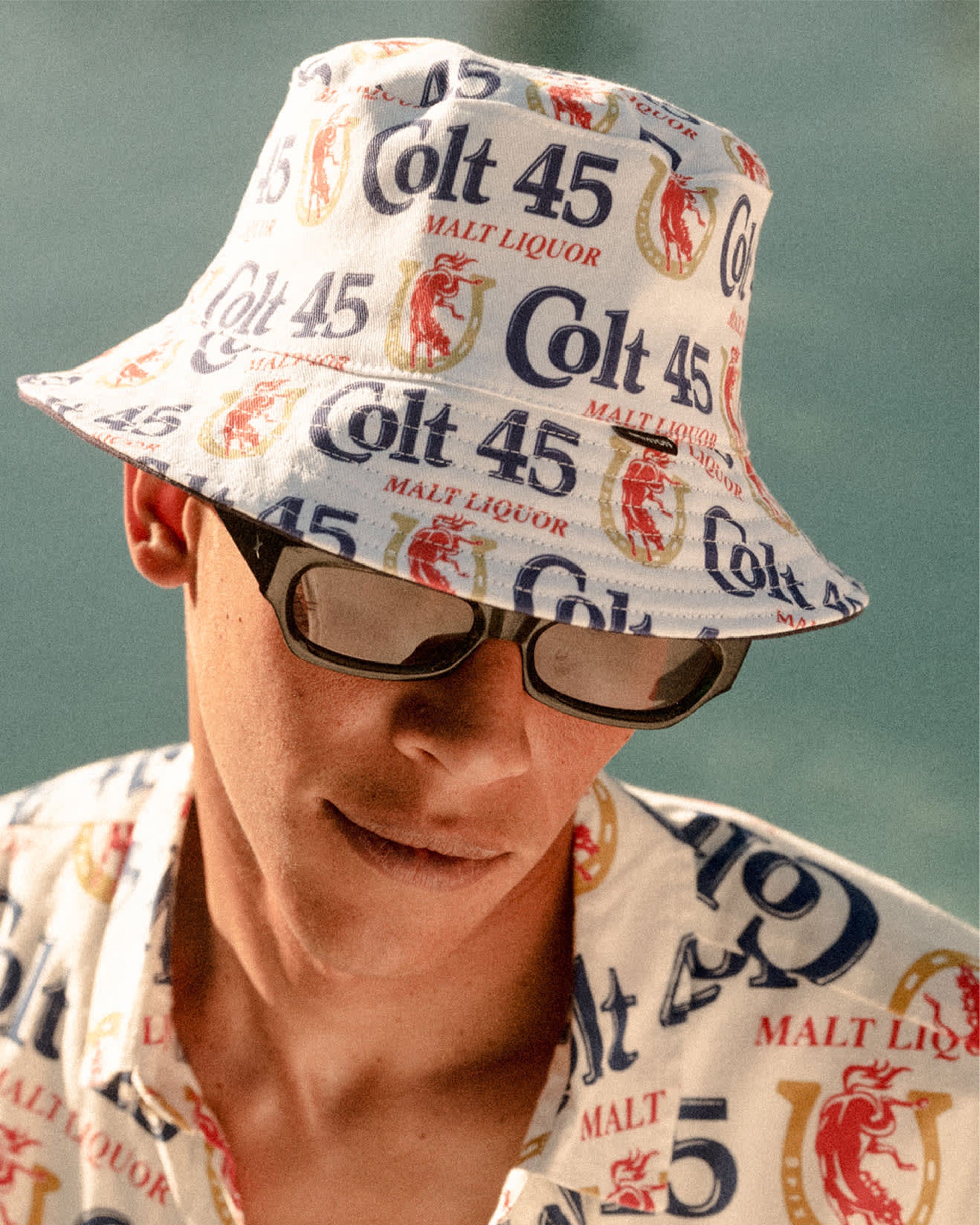 Brixton Colt 45 x Brixton Bucket Hat - Multi/Midnight Blue