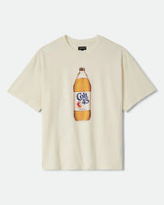 Brixton Colt 45 Forty Oz Oversized Short Sleeve T-Shirt - Natural