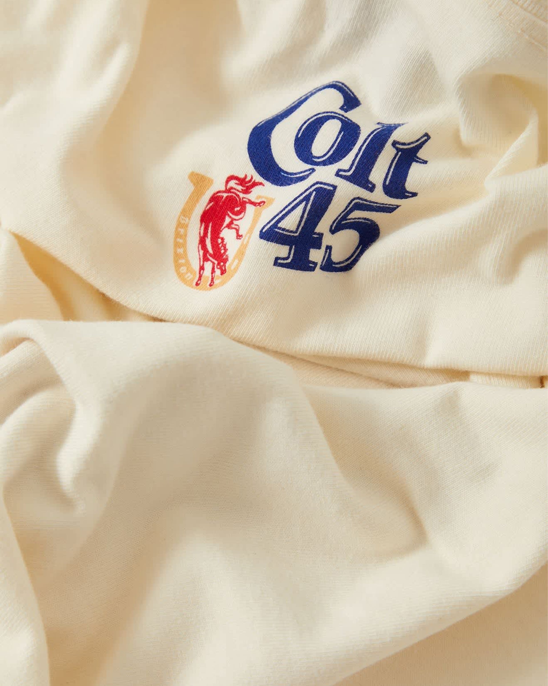 Brixton Colt 45 Forty Oz Oversized Short Sleeve T-Shirt - Natural