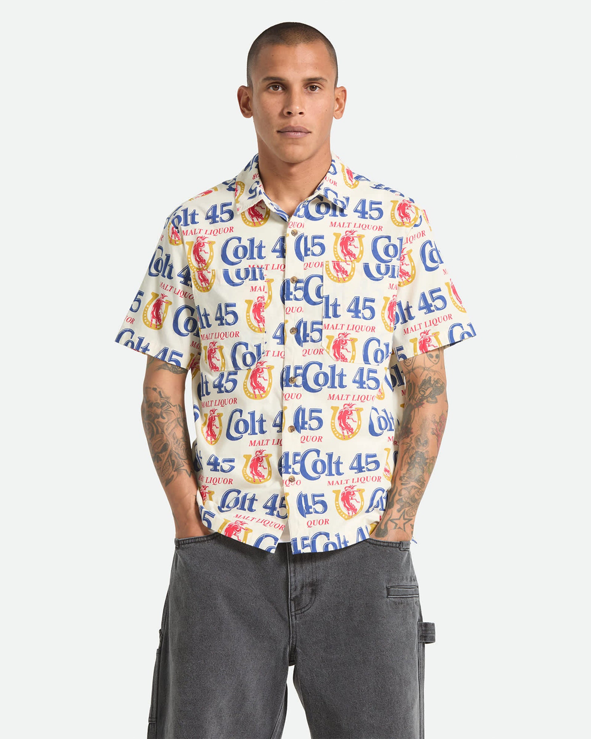 Brixton Colt 45 x Brixton Short Sleeve Shirt - Multi