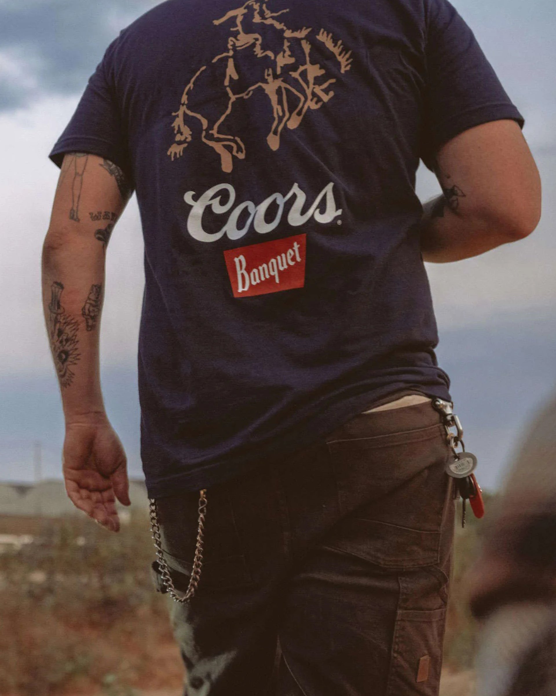 Brixton Coors Colt S/S Standard T-Shirt - Navy