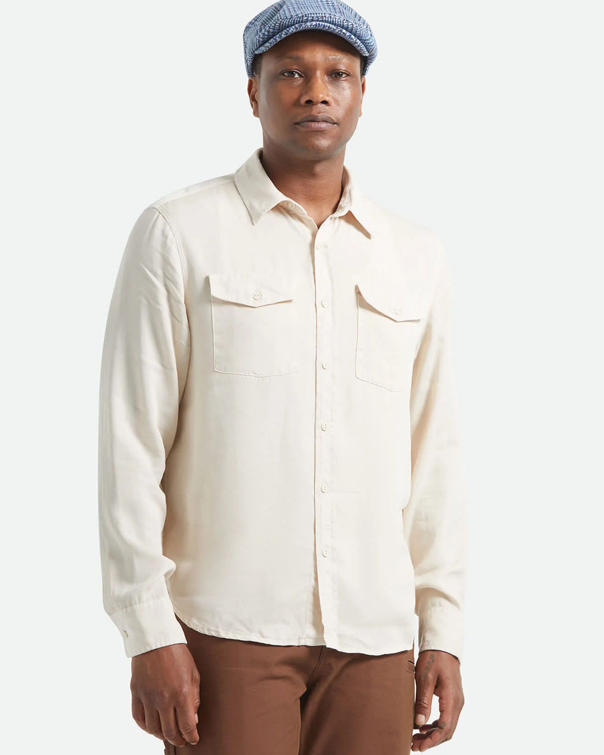 Brixton Cool Comfort Wayne Shirt - Whitecap