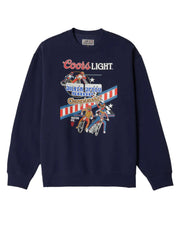 Brixton x Coors Light Berm Crewneck Sweatshirt - Coors Navy