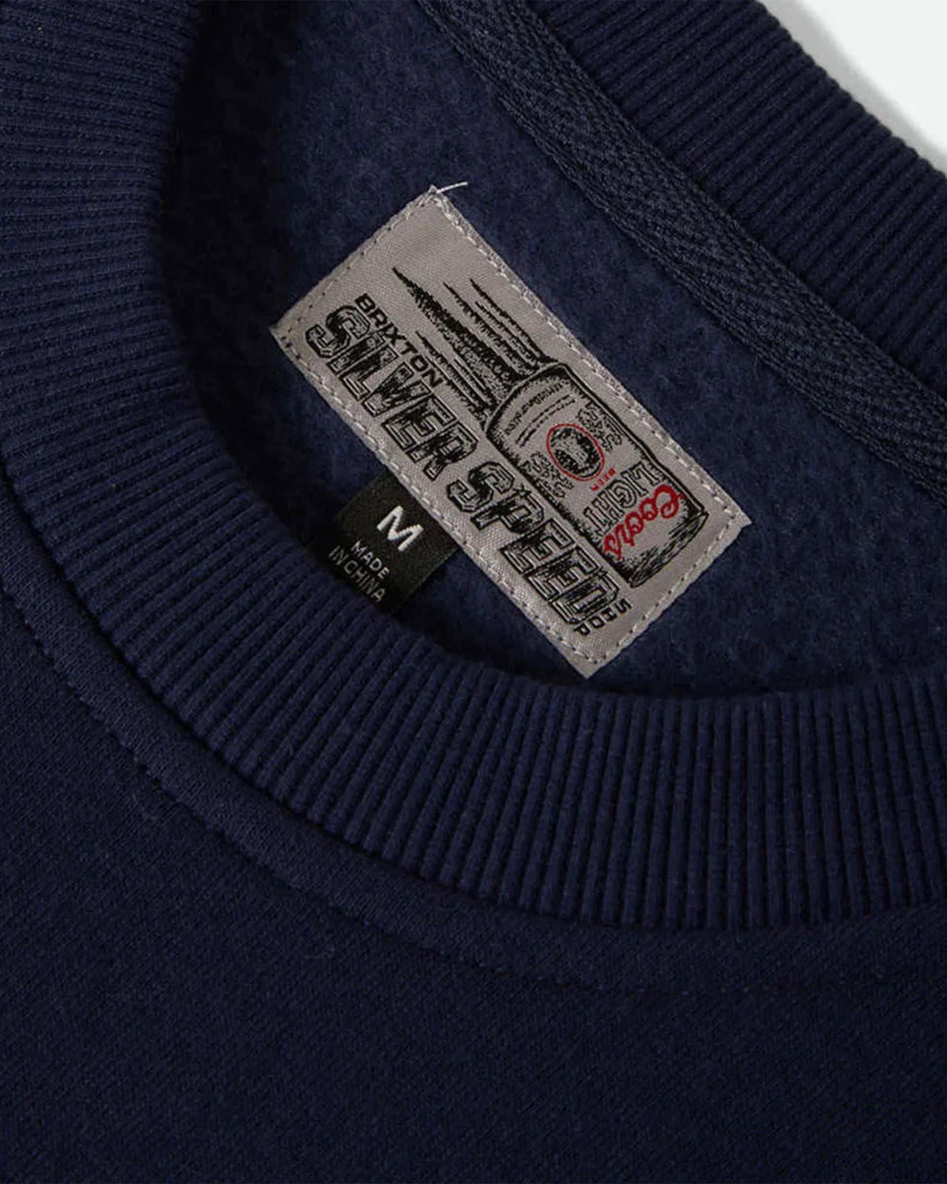 BRIEFING 新品　WS WARM LOGO LINE CREWNECK S Brixton x Coors Light Berm Crewneck Sweatshirt - Coors Navy