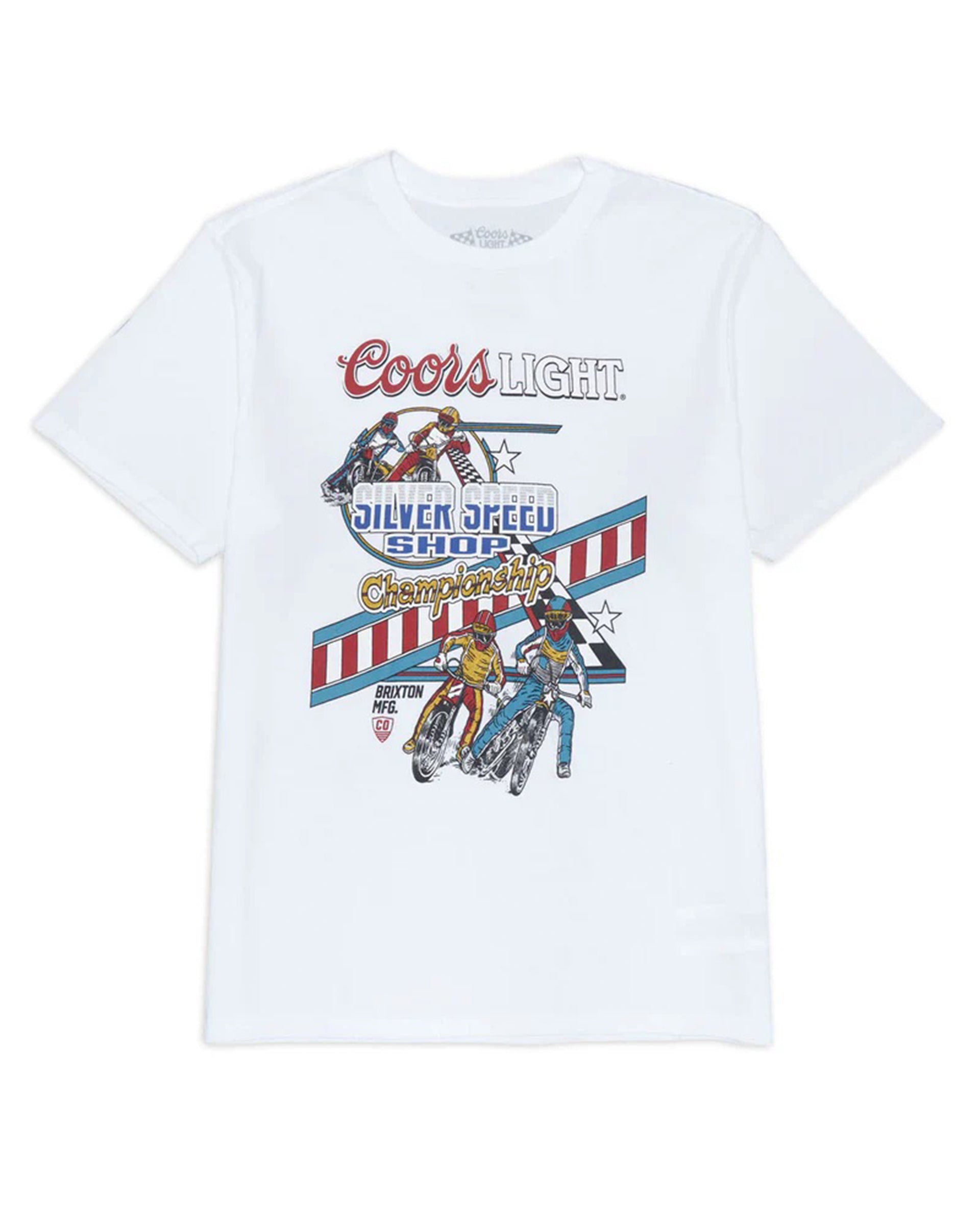Brixton x Coors Light Berm Short Sleeve T-Shirt - White