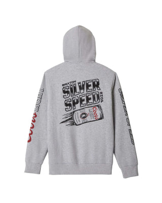 Brixton x Coors Silver Speed P/O Hoodie - Heather Grey