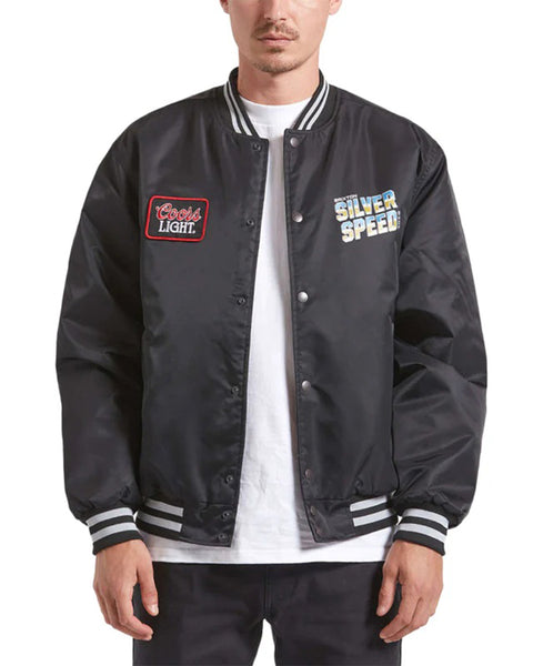 Brixton x Coors Light Silver Speed Shop Jacket - Black/Silver