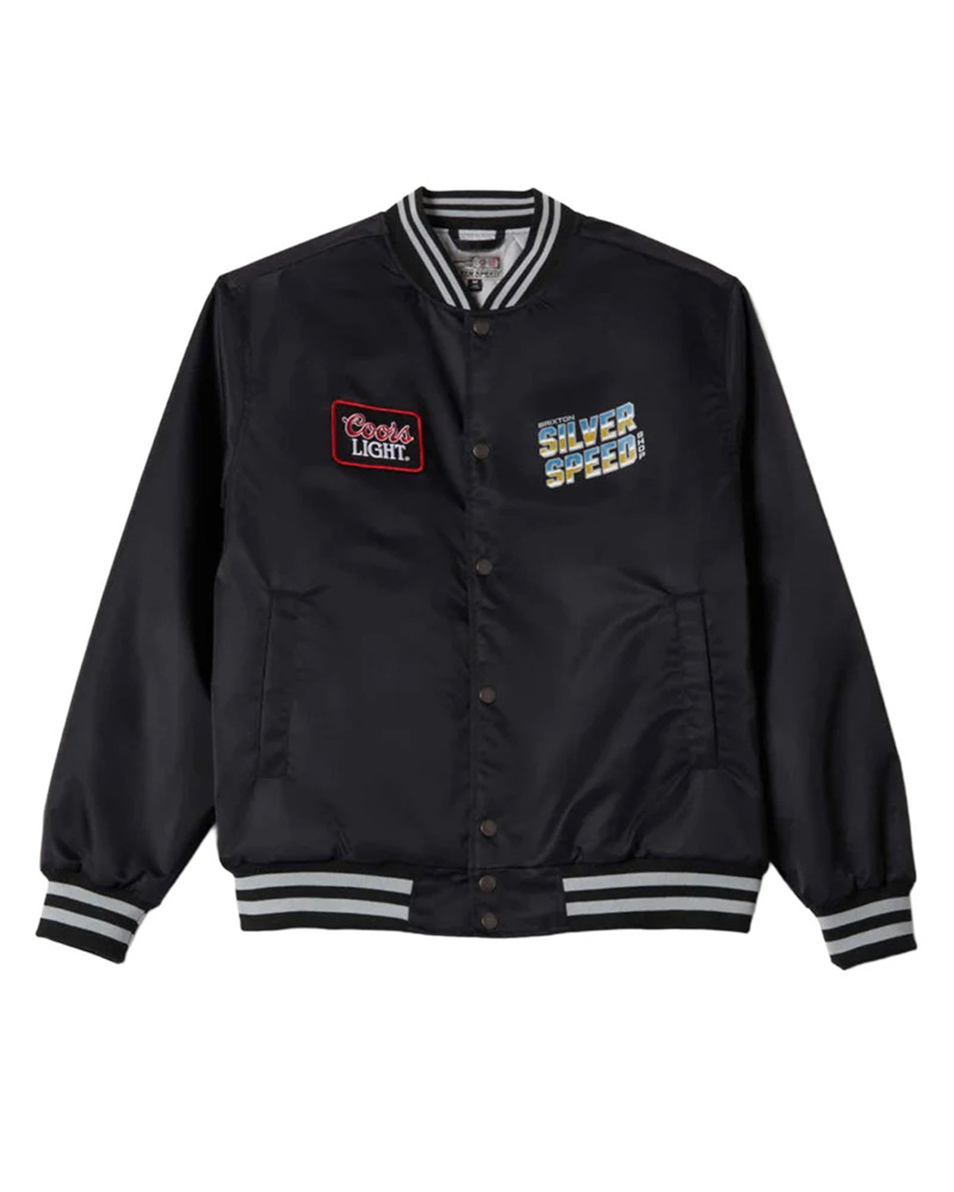 Brixton x Coors Light Silver Speed Shop Jacket - Black/Silver