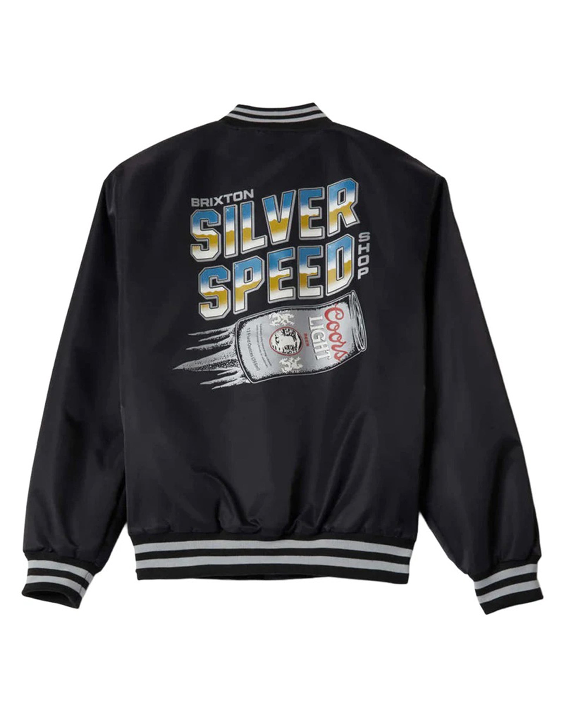 Brixton x Coors Light Silver Speed Shop Jacket - Black/Silver