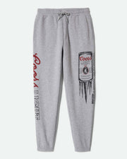 Brixton x Coors Light Silver Speed Sweatpants - Heather Grey
