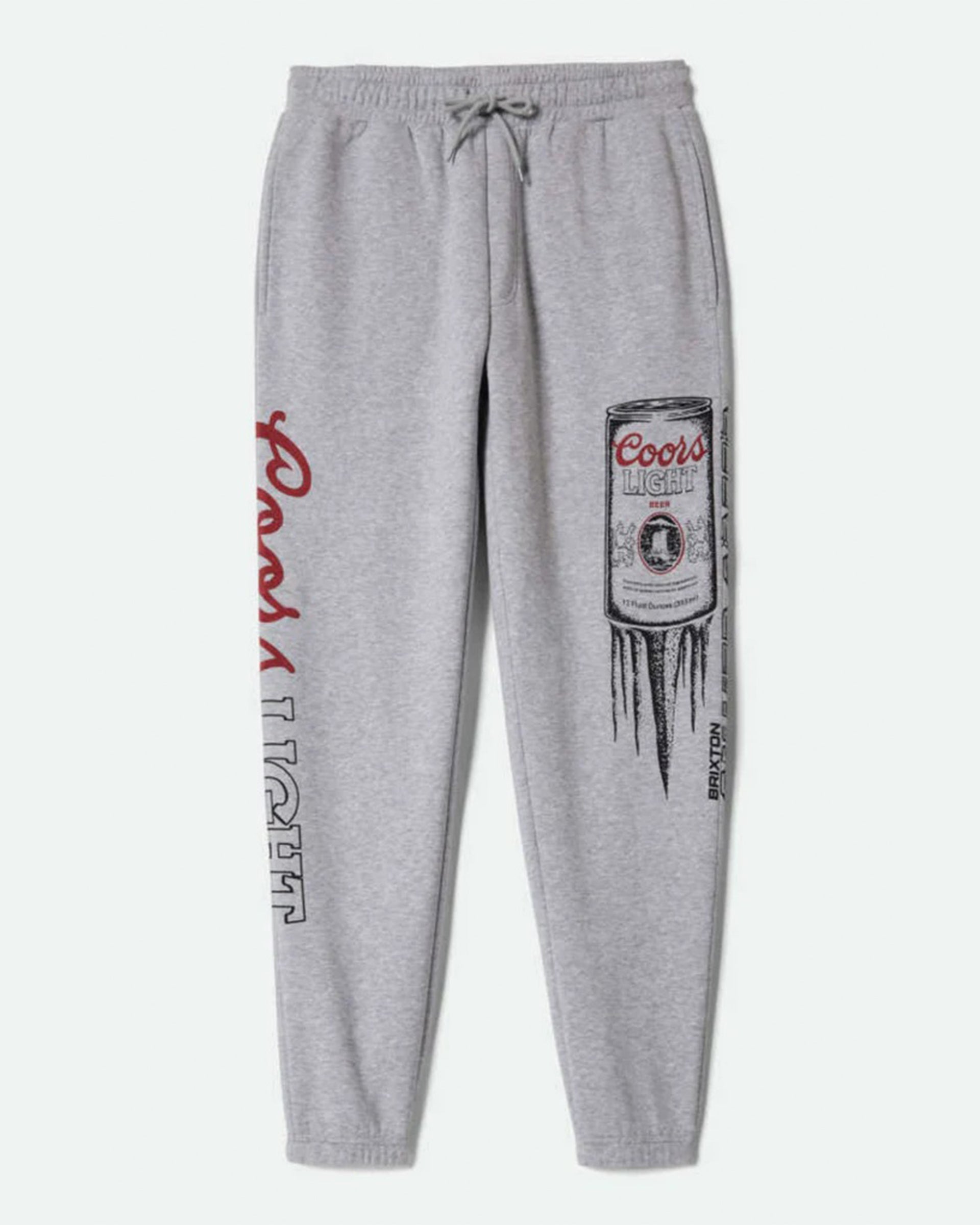 Brixton x Coors Light Silver Speed Sweatpants - Heather Grey
