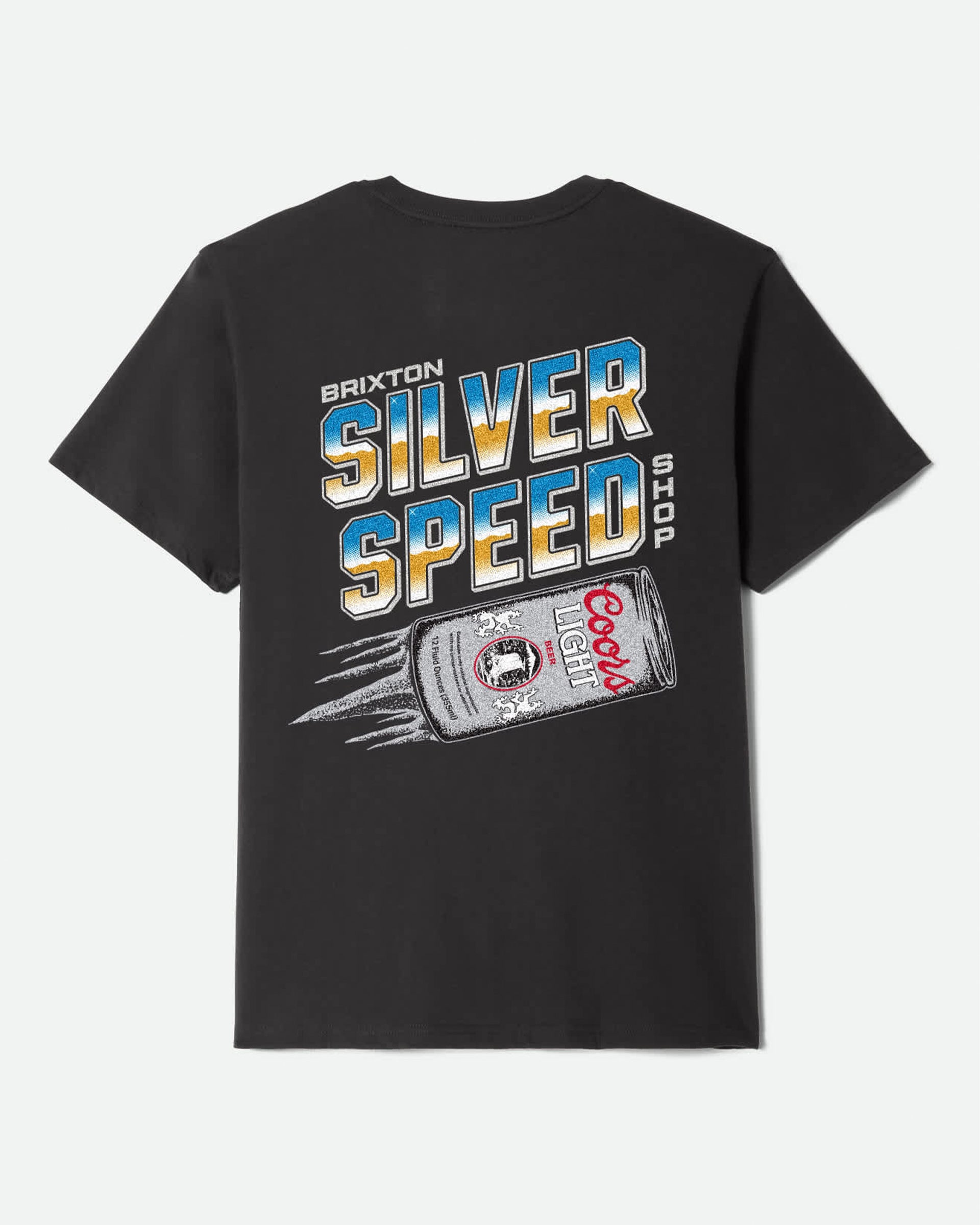Brixton x Coors Light Silver Speed Short Sleeve T-Shirt - Black