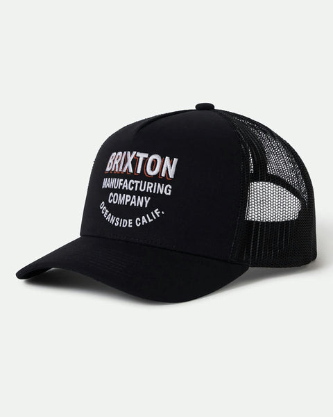 BRIXTONCRESTTRUCKERHATBLACK-