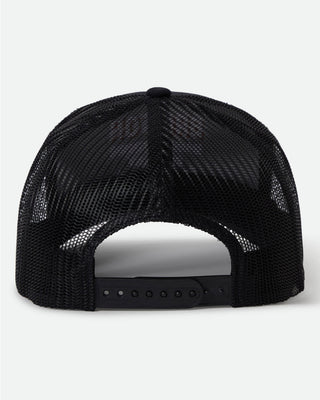 Brixton Crest Netplus Trucker Hat - Black / Black