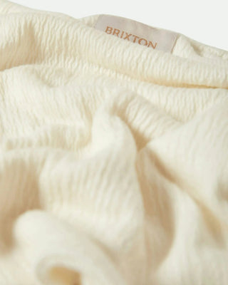 Brixton Women's Crinkle Tube Top - Off White