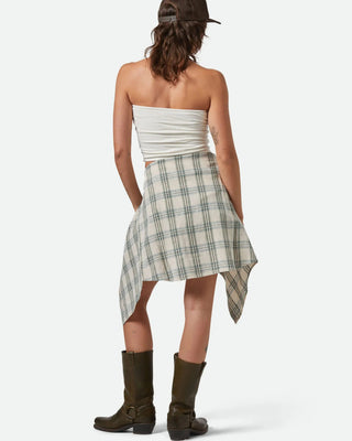 Brixton Women's Crinkle Tube Top - Off White