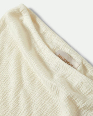 Brixton Women's Crinkle Tube Top - Off White