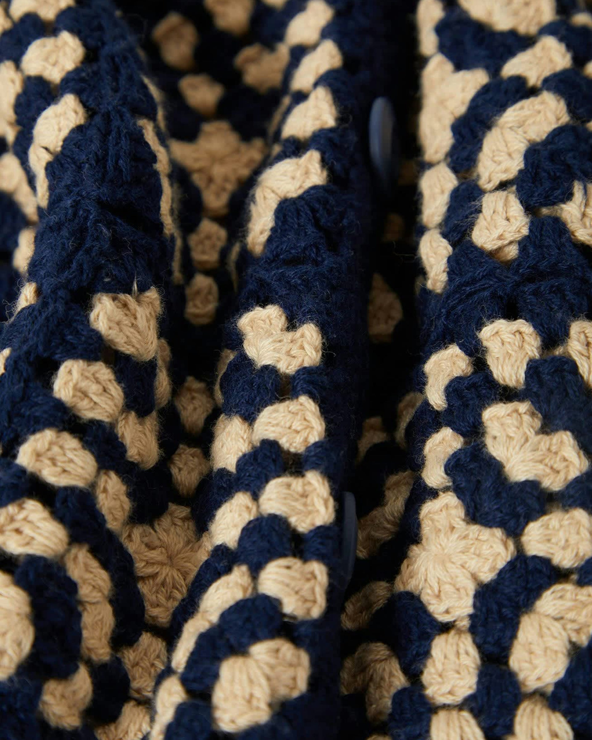 トップス THE SHISHIKUI Crochet / Navy Cecilia Crochet Sweater in Navy – Cozy Italian Knit | Ardor Boutique