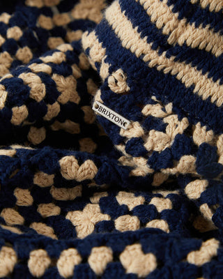 Brixton Women's Crochet Short - Mood Indigo/Off White