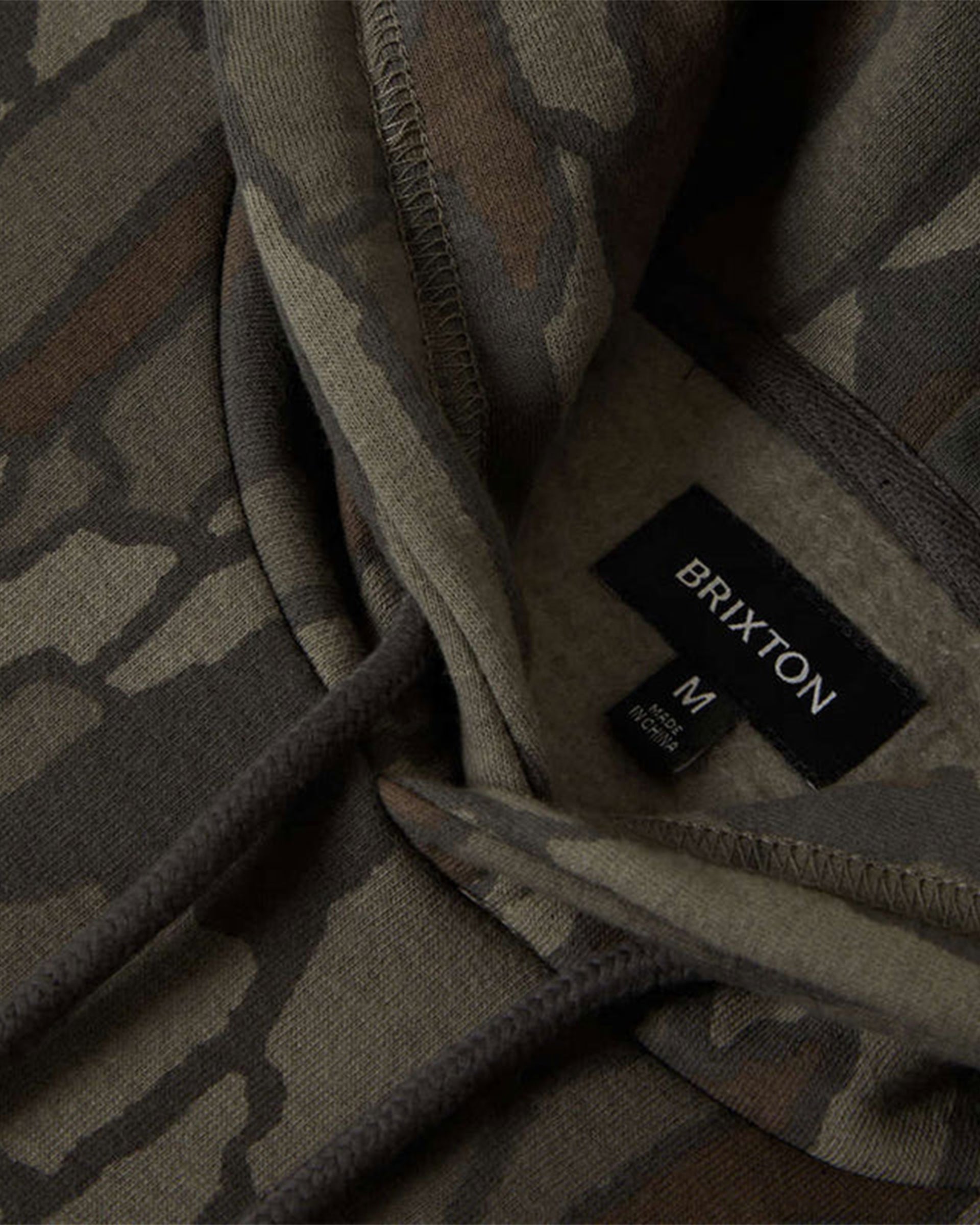 Brixton Danforth Pullover Hoodie - Bark Camo