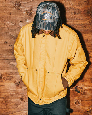 Brixton Danforth Netplus Snapback Hat - Bark Camo