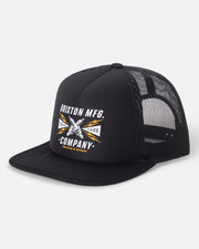 Brixton Danton Netplus Trucker Hat - Black/Black